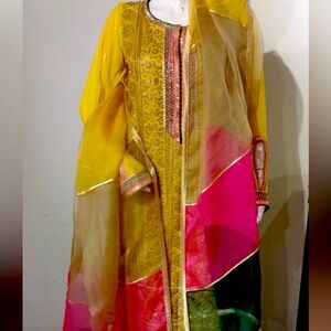 Yellow Crush Shalwar Kameez